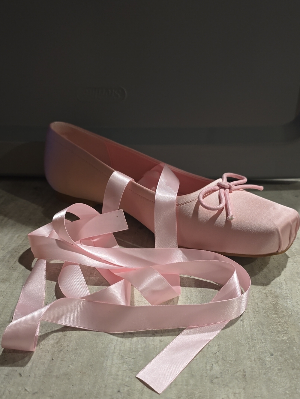 Ballet-Inspired Pink Ribbon Flats